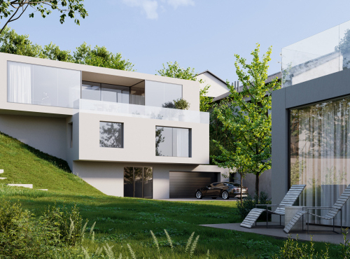 Land with a project and building permission, Prague – Zbraslav