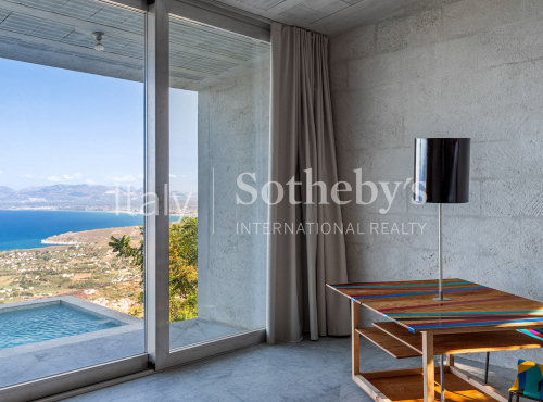 Designer villa with  view of the Gulf of Castellammare, Italy - Sicily