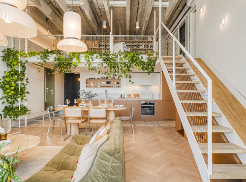 Spacious loft apartment, Prague 12 - Modřany