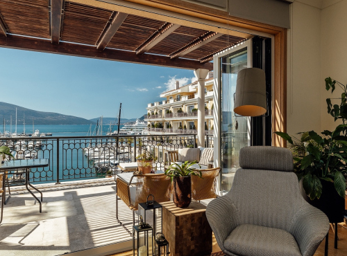 Penthouse s výhledem na moře, Černá Hora - Tivat
