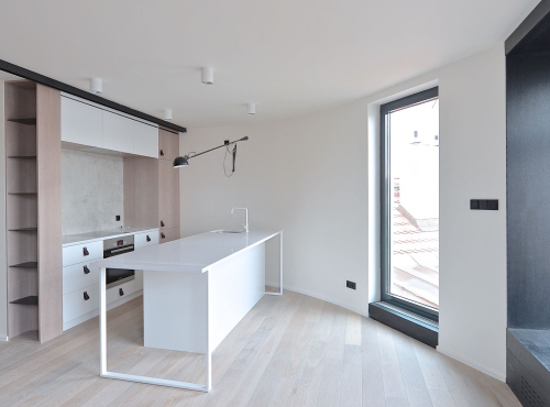 Luxusní střešní apartmán, Praha 3 - Jiřího z Poděbrad