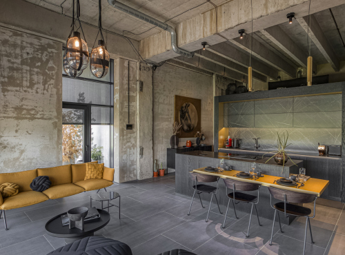 Stylový loft v rezidenci Vanguard, Praha 12 - Modřany