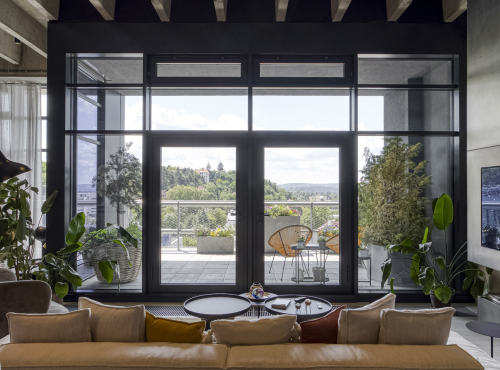 Designový loft s terasou,Praha 12 - Modřany