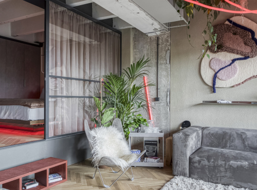 Designový loft v rezidenci Vanguard, Praha 12 - Modřany