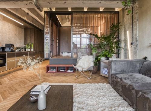 Designový loft v rezidenci Vanguard, Praha 12 - Modřany